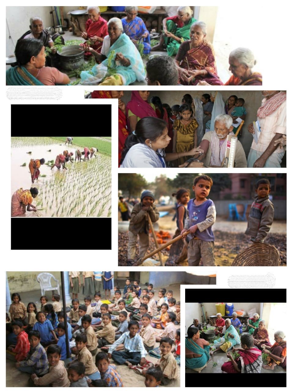 Utsharga field work in an Odisha village